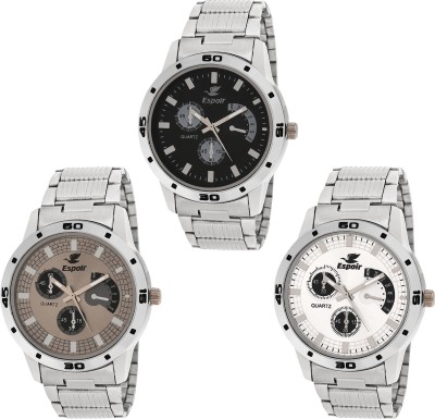 Espoir Combo ES109 ES109P ES109B Chronograph Pattern Analog Watch  - For Men   Watches  (Espoir)
