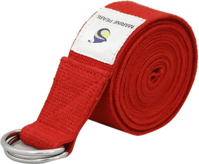 

Marine Pearl Super Soft 8Ft Organic Cotton Yoga Strap Cotton Yoga Strap(Red)