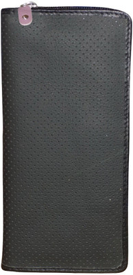 

Style 98 Men Multicolor Genuine Leather Wallet(16 Card Slots), Black:purple
