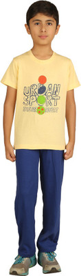

Sand Beach Kids Nightwear Boys Printed Cotton(Multicolor Pack of 1, Blue;light yellow