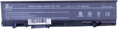 

4d 1535, 1536, 1537, 1555, 1557, 1558, PW772, RM803, RM804, WU946, WU959, WU960, WU965, MT264 6 Cell Laptop Battery