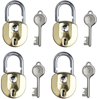 

Godrej navtal nxt 7 levers lock (pack of 4) Padlock(golden)