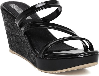 

Bruno Manetti Women Black Wedges