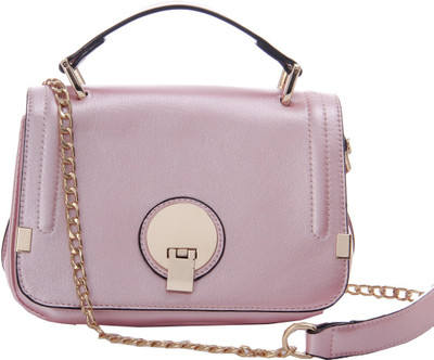 

GLAM DIVA Women Casual Pink PU Sling Bag