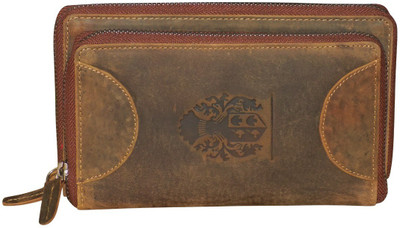 

Style 98 Women Casual, Formal Brown Genuine Leather Wallet(16 Card Slots)