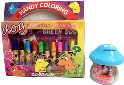 

ARN Art creation Sketch colour and colour book with colorfull clay