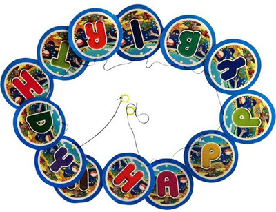 

Funcart Funcart Under the Sea Theme Letter Banner Happy Bday Banner(4 ft, Pack of 1)