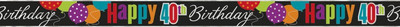 

Funcart Funcart Birthday Cheer 40 Foil Banner (12 ft) Banner(12 ft, Pack of 1)
