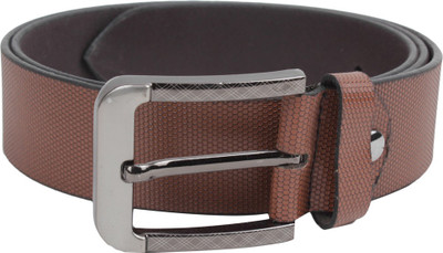 

Leather Hub Men Casual Tan Genuine Leather Belt