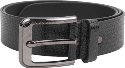 

Leather Hub Men Casual Black Genuine Leather Belt