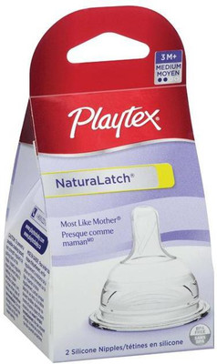 

Playtex Naturalatch Nipple 2pk (3m+) - Medium - 3 cc(NA)