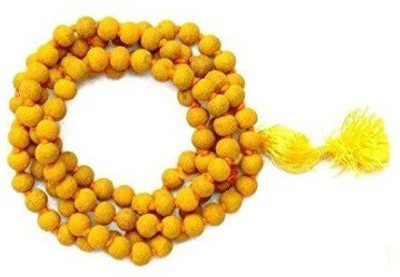 

Neelkanth Rudraksha Haldi mala Deity Ornament(Baglamukhi Devi)