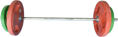 

Royal 2.5 Kg 2pc 5Kg 2 Color Plates with 3feet 23mm Straight ROD Adjustable Dumbbell(16 kg), Silver
