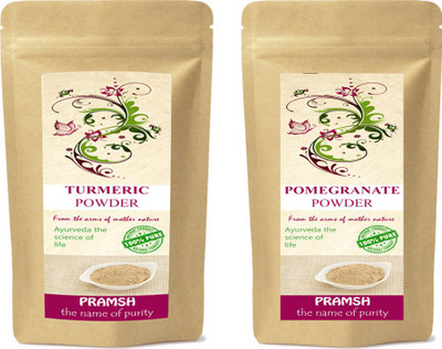

Pramsh Premium Quality Pomegranate Peel & Turmeric Powder Combo 100gm Each(200 g)