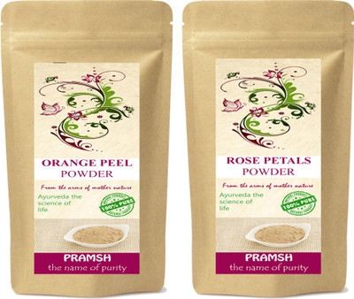 

Pramsh Premium Quality Orange Peel & Red Sandalwood Powder Combo 100gm Each(200 g)
