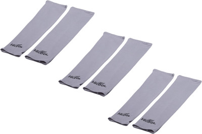 

DeNovo HiCool UV Protection Arm Sleeves (3 Pairs) Fitness Band(Grey)