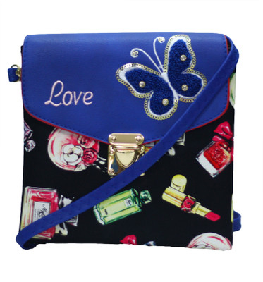 

VS Creation Sling Bag(Blue, Black), Black;blue