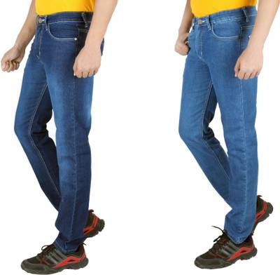 Meghz Regular Men's Blue, Dark Blue Jeans