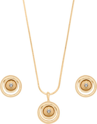 Shining Jewel Brass Jewel Set(Gold)