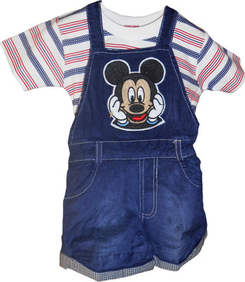 

NammaBaby Dungaree For Boys Self Design Cotton(Multicolor, Pack of 1, Blue