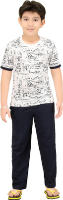 

Red Ring Kids Nightwear Boys Printed Cotton(Multicolor Pack of 1, White
