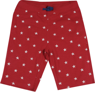 

US Polo Kids Short For Boys Casual Printed Cotton(Red, Pack of 1, Me red