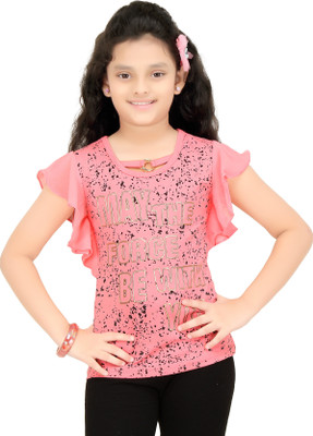 

N Twenty Girls Party Hosiery A-line Top(Pink, Pack of 1