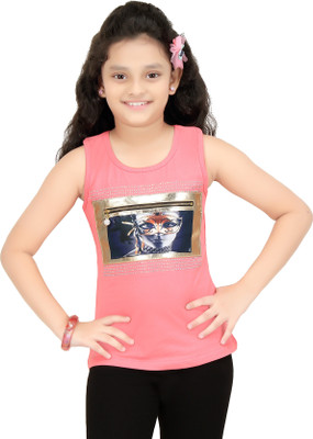 

N Twenty Girls Party Hosiery A-line Top(Pink, Pack of 1