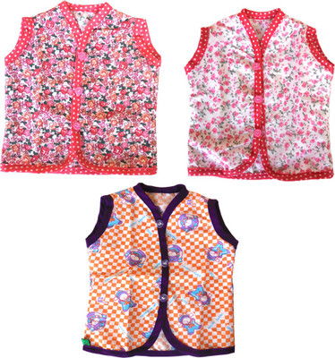 

SRIM Baby Girls Casual Cotton Top(Multicolor, Pack of 3, Mix