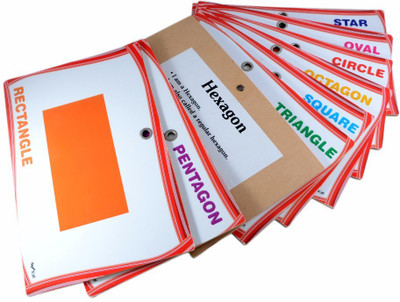 

Instabuyz Flash Cards Super set Of Geomtaric Shapes for Kids(Multicolor)
