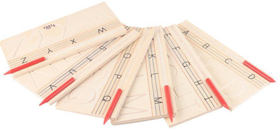 

Instabuyz Trace LETTERS lowercase handwriting tracing alphabet practice(Orange)