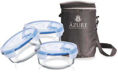 

Azure GFGH 3 Containers Lunch Box(400 ml), Multicolor