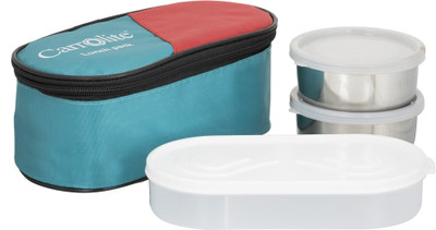 

Carrolite Century Green Lunchbox 3 Containers Lunch Box(650 ml), Multicolor