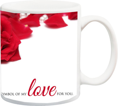 

ME&YOU Gift for Husband/Wife/Boyfriend/Girlfriend/Couple On Valentine's Day This rose is a Symbol of my love For you 3D Printed Ceramic Mug(325 ml), Multicolor