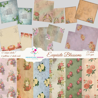 

craftsneed DESIGNER PRINTED 6X6 Multipurpose Paper(Set of 1, Multicolor)