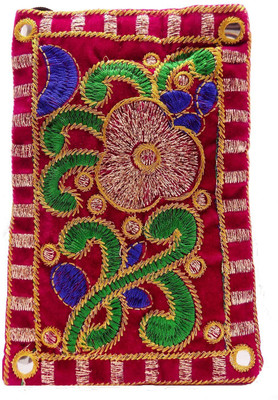

Bagaholics Waist Clip Saree Pouch Mobile Pouch(Pink, Green, Blue), Blue;green;pink