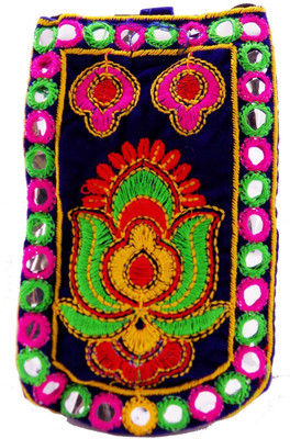 

Bagaholics Waist Clip Saree Pouch Mobile Pouch(Blue, Pink, Green, Red), Blue;green;pink;red
