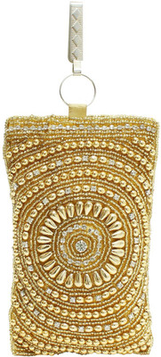 

Bagaholics Waist Clip Saree Pouch Mobile Pouch(Gold, Silver)