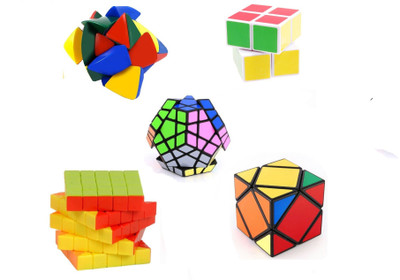 Mayatra's Combo Of Shengshou 2x2x2, Master Pyramorphix, Stickerless 5X5 Wind Speed Rubik Cube ,Shengshou Magic Puzzle Square 3x3x3 Cube & Shengshou Meagamix (5 pcs)(5 Pieces) available at flipkart for Rs.2199