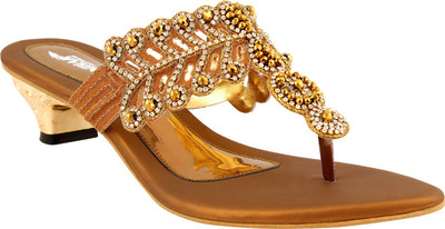 

NIHAR Women Gold Heels