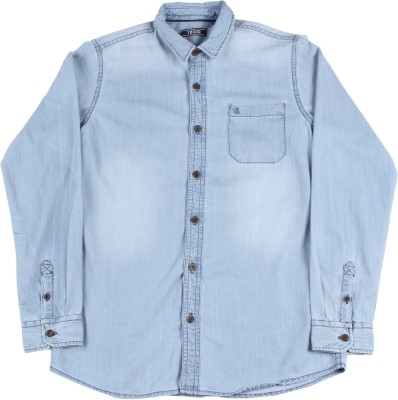 

Izod Boys Solid Casual Blue Shirt, Indigo