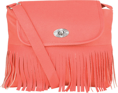 

Gyan Collections Women Casual Pink PU Sling Bag