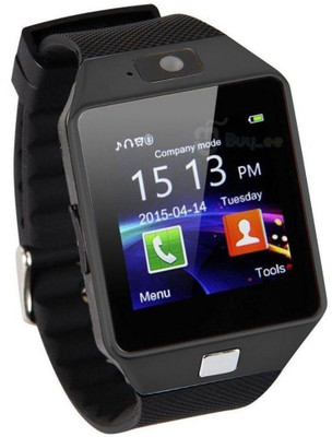 HealthMax with SIM card, 32GB memory card slot, Bluetooth and Fitness Tracker Smartwatch 02-BK Black Smartwatch(Black Strap Regular)