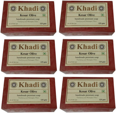 

Khadi Herbal Keshar Olive Soap(750 g, Pack of 6)