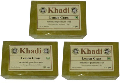 Khadi Herbal Lemon Grass Soap(375 g, Pack of 3) available at flipkart for Rs.190