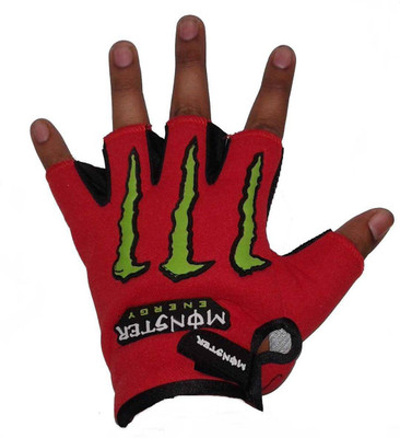 

Babji RED MON STER Riding Gloves (, Black, Red