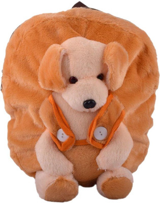 

Gifteria Cute Puppy Plush School Bag - 36 cm(Brown, White)