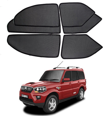 

Hi Art Side Window Sun Shade For Mahindra New Scorpio(Black)
