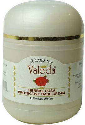 

Valeda Herbal Rosa Protective Base Cream – Sunscreen to wear under makeup - Indian Secret since 1880 with Cooling and Anti wrinkle properties - SPF 50 PA+++(40 g)