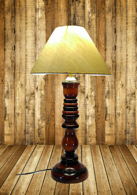 

Woodly Off White Table Lamp(45 cm, Off White)